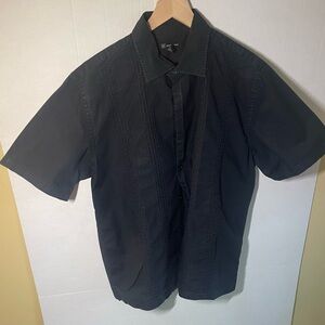 NC International Concepts XL  Men’s Short-Sleeve Button-Down Shirt in classic